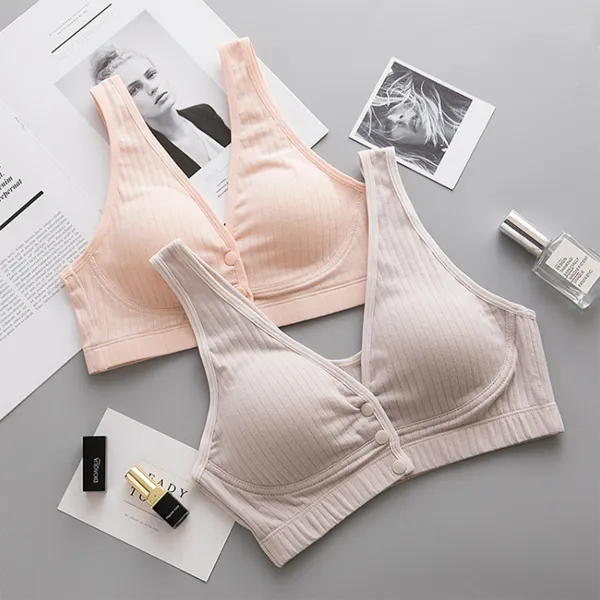 올나인 편안한 착용감 똑딱이 오픈형 산후브라 01 세트