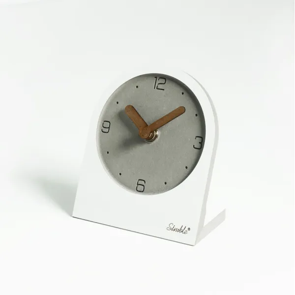 묵스 심블 무소음 탁상시계 Btype 화이트