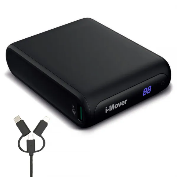 아이무버 고속충전 보조배터리 20000ma Qc3.0 Pd30w + 3in1 충전케이블 Im Pb20kr20 블랙