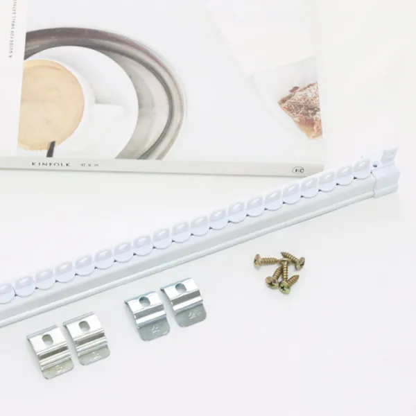 메종텍스타일 고급형 호텔식 부드러운 커튼 전착레일 화이트