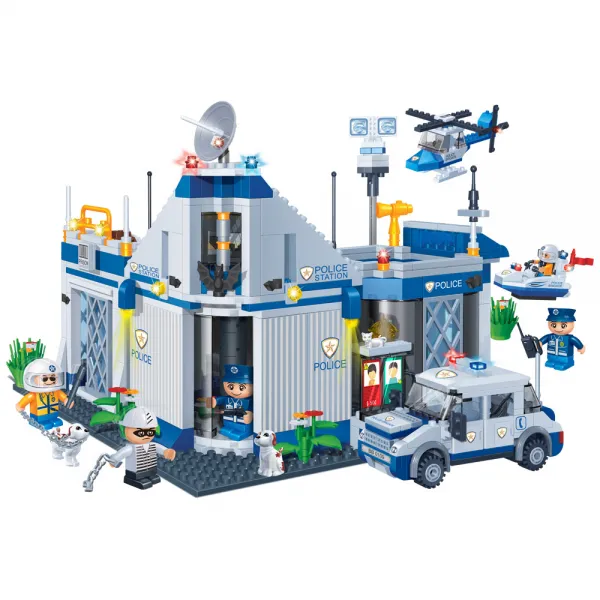 반바오 경찰서 블록 Bo8341 혼합색상