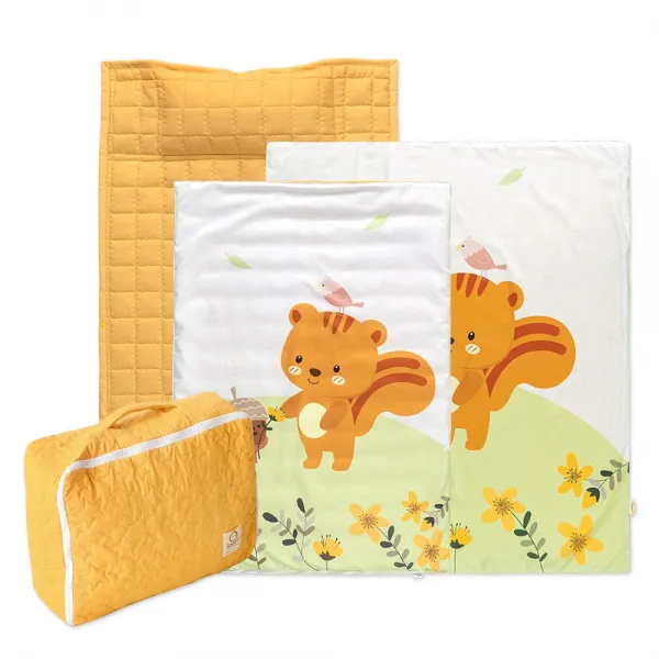 아이자리 키즈케어 낮잠이불 사계절 풀세트 일체형 + 여름이불 + 방수가방 다롱다롱