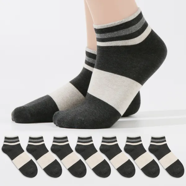삭스팝 남성용 삼색 발목 양말 8켤레