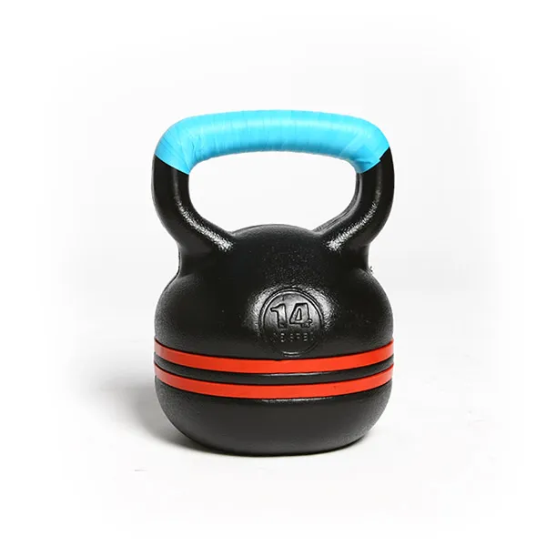 반석스포츠 K 케틀벨 + 그립 테이프 세트 블랙 케틀벨 하늘색 테이프 14kg