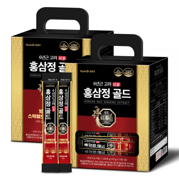 뉴트리디데이 6년근 고려 홍삼정 골드 10g 200개