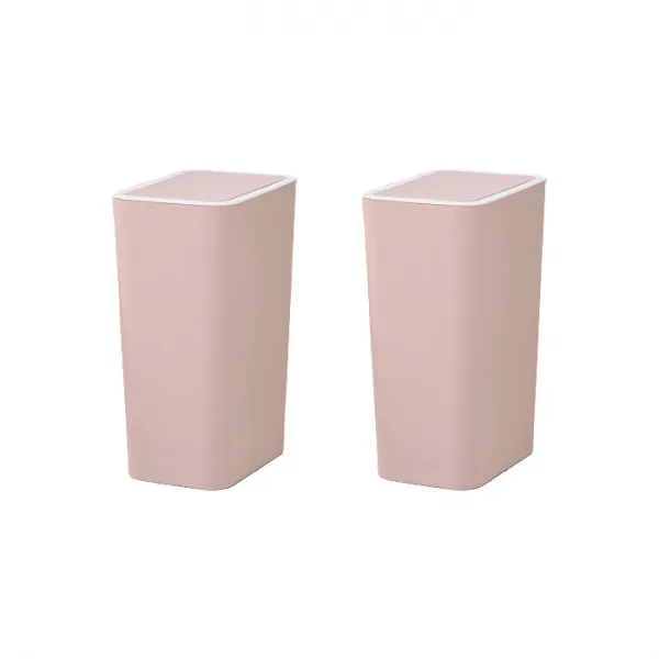 아리코 다용도 원터치 쓰레기통 8l 핑크 2개