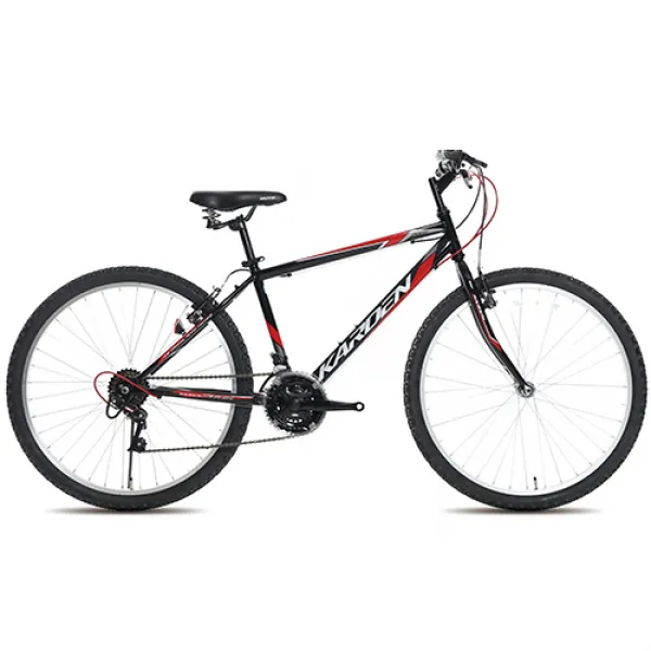 뮤트 카르덴26GS 자전거 40.64cm, 블랙/레드, 1715mm