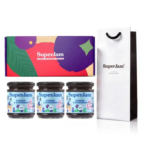 슈퍼잼 블루베리잼 212g X 3p + 선물박스 + 쇼핑백 1세트