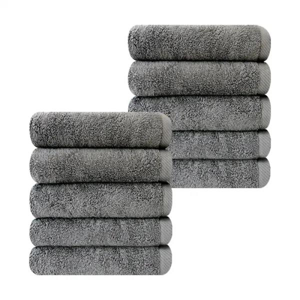 송월타월 컬러무지 호텔 수건 170g 30수 코마사 회색 10개