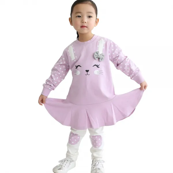 여아용 레빗러블리 원피스세트