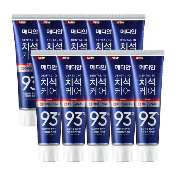 메디안 치석케어 오리지널 치약, 120g, 10개