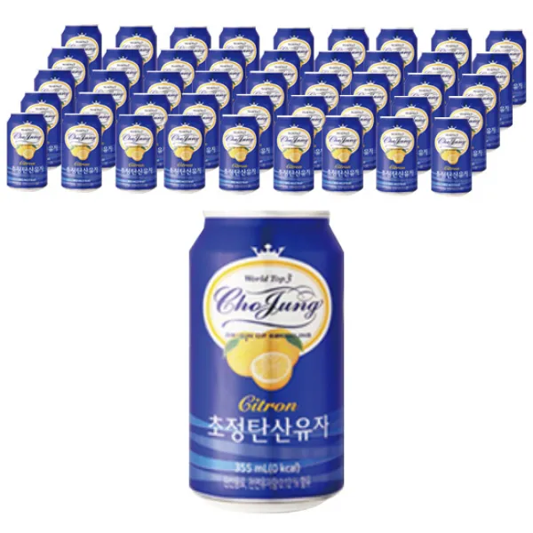 일화 초정탄산 음료 유자, 355ml, 48개