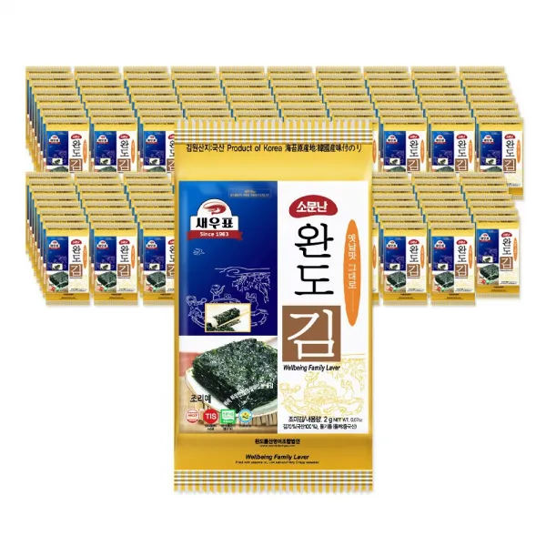 새우표 완도 도시락김 160개 2g