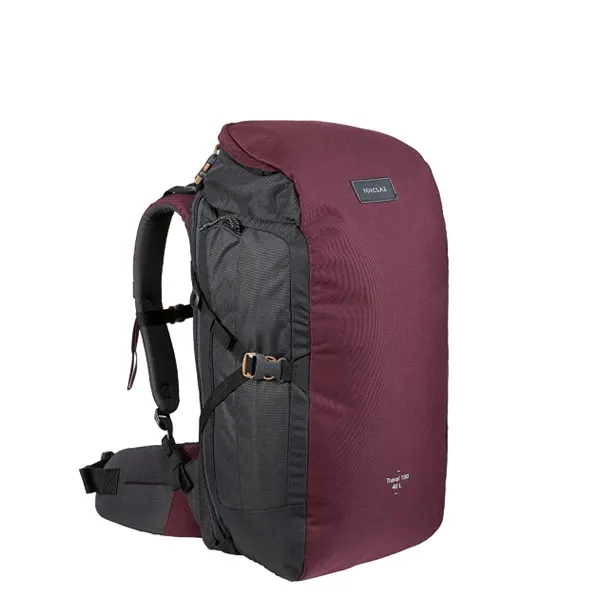 데카트론 Travel 100 백팩 40L, 버건디