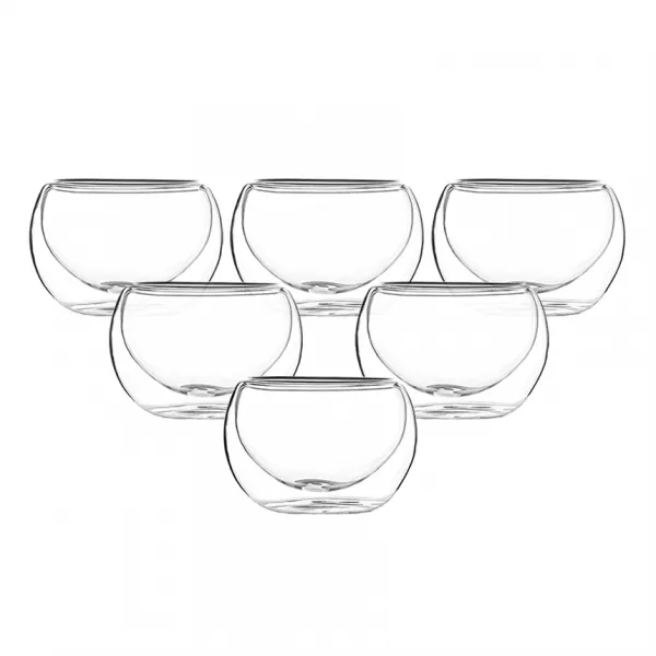 내열유리 이중잔 30ml, 6개