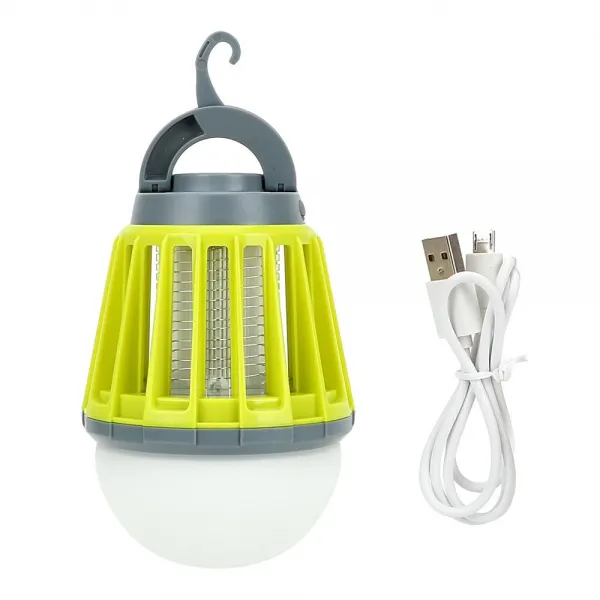 Usb 충전식 모기잡는 Led 캠핑랜턴 그린 1개