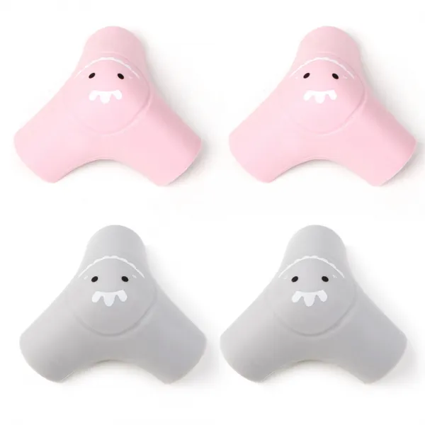 엘로시오 공룡 코너보호대 그레이 2p + 핑크 2p 1세트