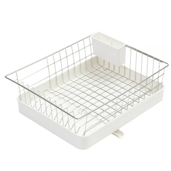 다다리빙 클래식 물빠짐 식기건조대 1단 화이트