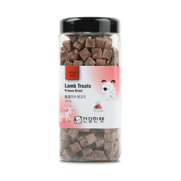 건강하펫 동결건조 반려동물 간식 180g 양고기 1개