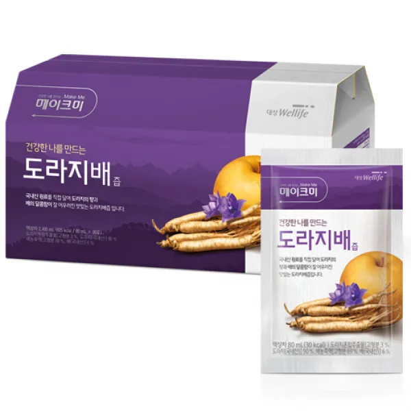 대상웰라이프 메이크미 도라지배즙 80ml 30개