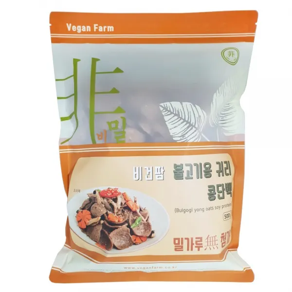 비건팜 불고기용 귀리 콩단백 500g 1개