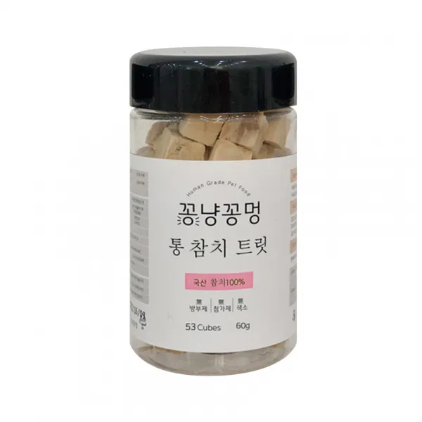 꽁냥꽁멍 통 참치 반려동물 트릿 참치맛 1개