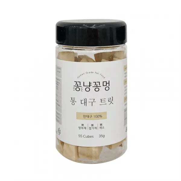 꽁냥꽁멍 통 대구 반려동물 트릿 대구맛 1개