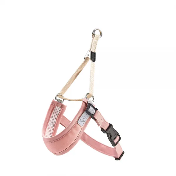 펫모이스 강아지 개편 하네스, 파스텔 핑크