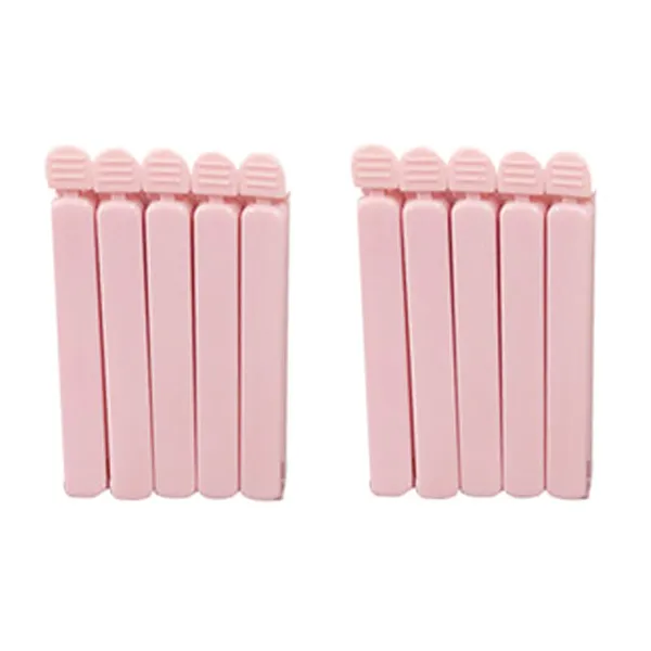 이놀 다용도 밀폐집게, 핑크, 10개