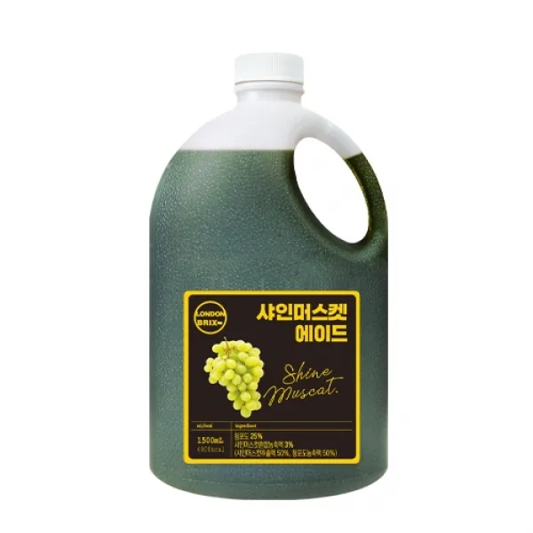 런던브릭스 샤인머스캣 에이드 음료베이스 1500ml 1개