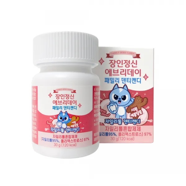장인정신에브리데이 패밀리 자일리톨 덴티캔디, 30g, 1개