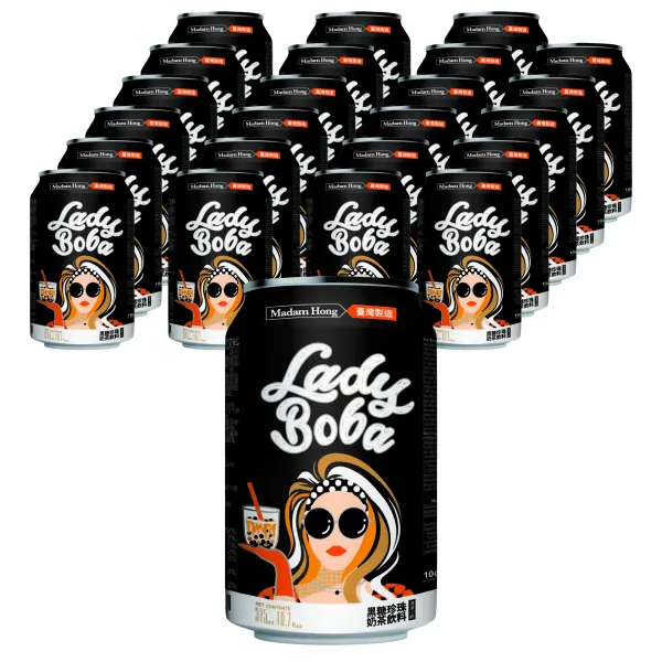 레이디보바 브라운슈가 버블티 드링크, 315ml, 24개