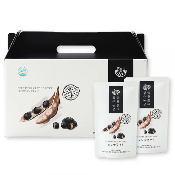 청춘농장 오직 약콩 두유, 20개, 190ml
