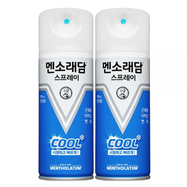 멘소래담 쿨 스프레이파스 에스 180ml, 1개입, 2개