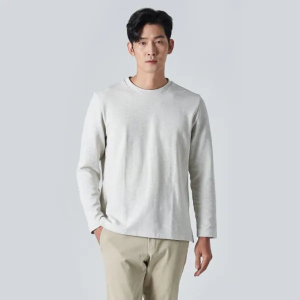 갤럭시라이프스타일 남성용 20FW 조직감 라운드 긴팔티