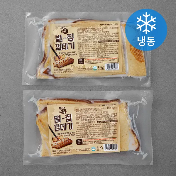 푸딩팩토리 더 촘촘한 벌집껍데기 (냉동), 300g, 2개