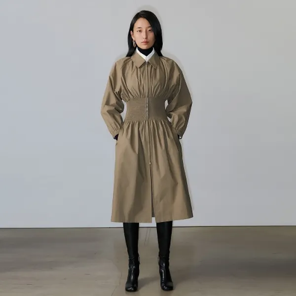 해프닝 SMOCKING TRENCH COAT