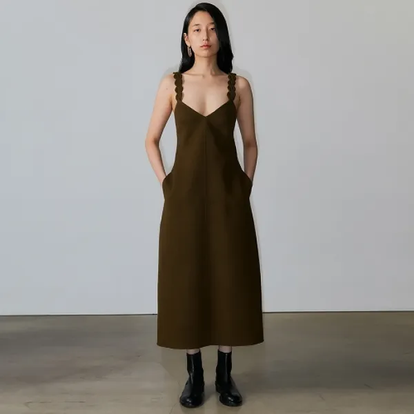 해프닝 HANDMADE WAVE SLIP ONEPIECE