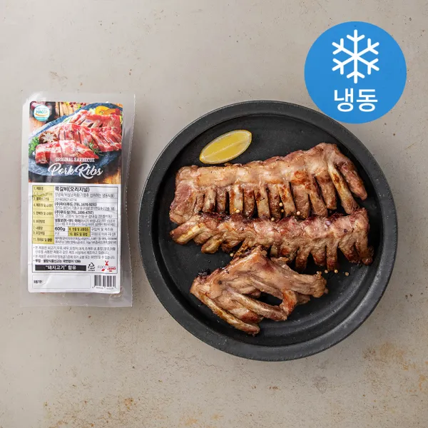 푸드장 오리지널 쪽갈비 냉동 600g 1팩