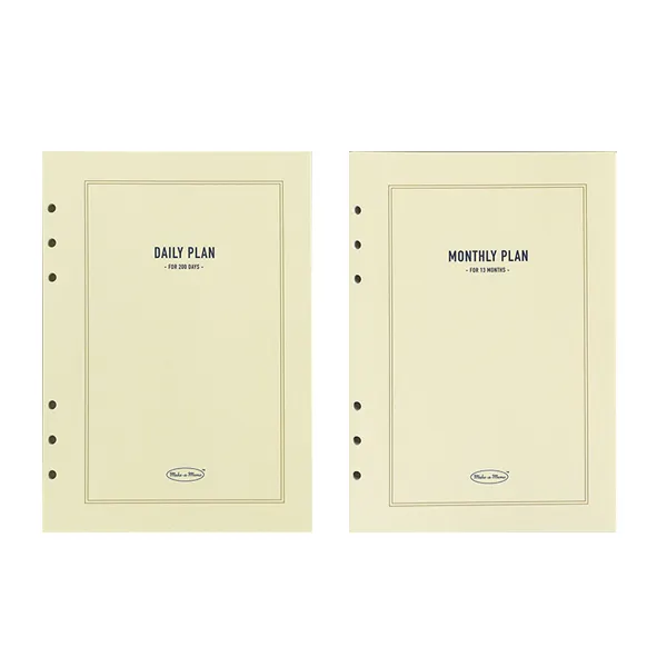 페이퍼리안 메이크 어 메모 6공 플래너 내지 데일리 + 먼슬리, 80매