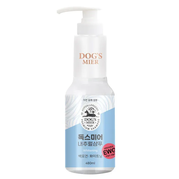독스미어 WHITENING 내추럴 강아지샴푸, 480ml, 1개