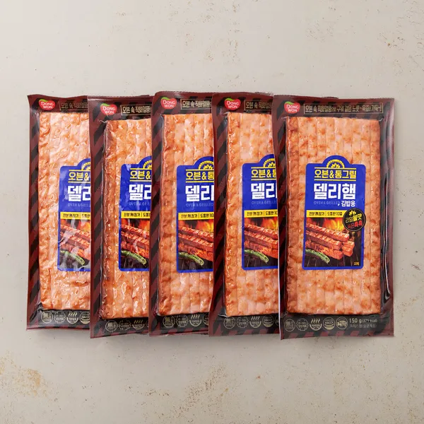 동원 오븐&통그릴 델리햄 김밥용 150g 5개
