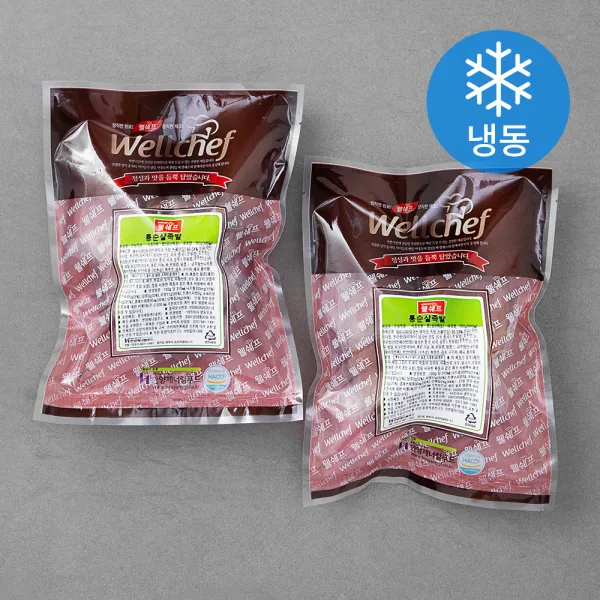 웰쉐프 통순살 족발 냉동 300g 2개