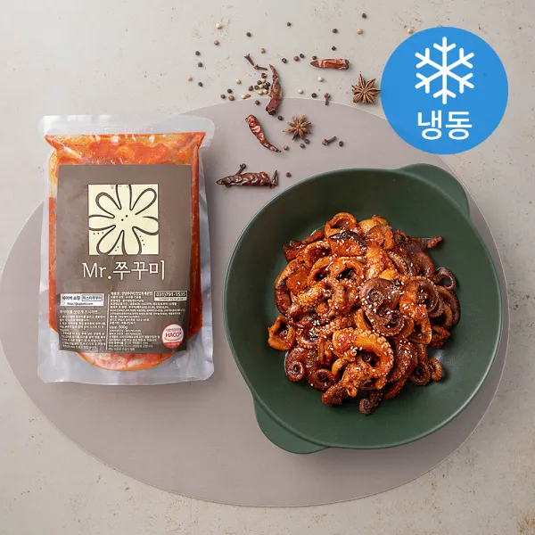 미스터쭈꾸미 양념쭈꾸미 맛있게 매운맛 냉동 500g 1개
