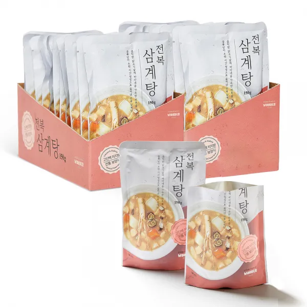 원더푸드 반려동물용 탕 150g 전복 + 닭 24개