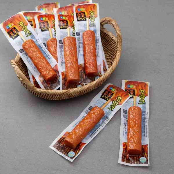소디프 숯불 구이맛 후랑크소시지, 70g, 10개