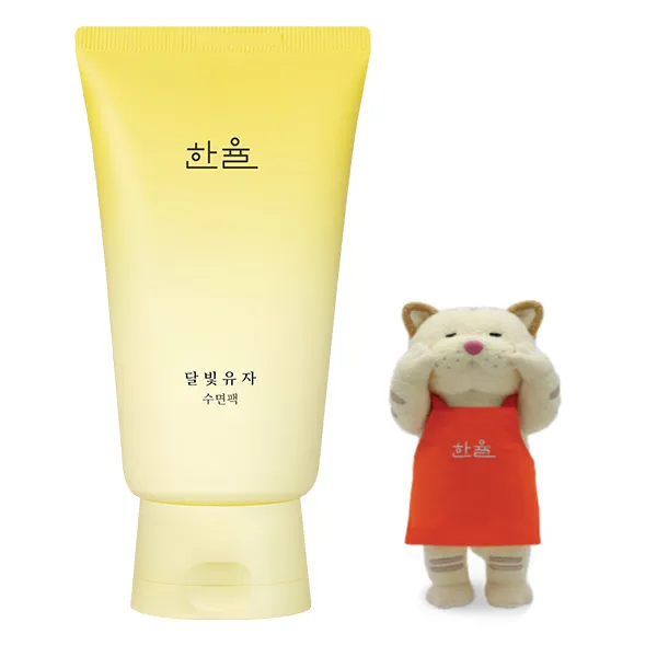 한율 달빛유자 수면팩 100ml + 달자인형 1세트