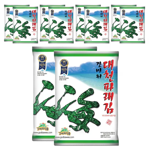 갓바위식품 대천 파래김, 20g, 10개