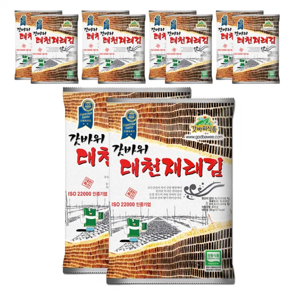 갓바위식품 대천 재래김, 20g, 10개