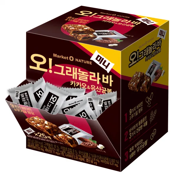 오리온 오!그래놀라바 미니 카카오&유산균볼 디스펜서, 300g, 1개